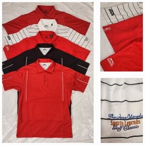 Lot Of 5 Slazenger M Golf Polo Shirts